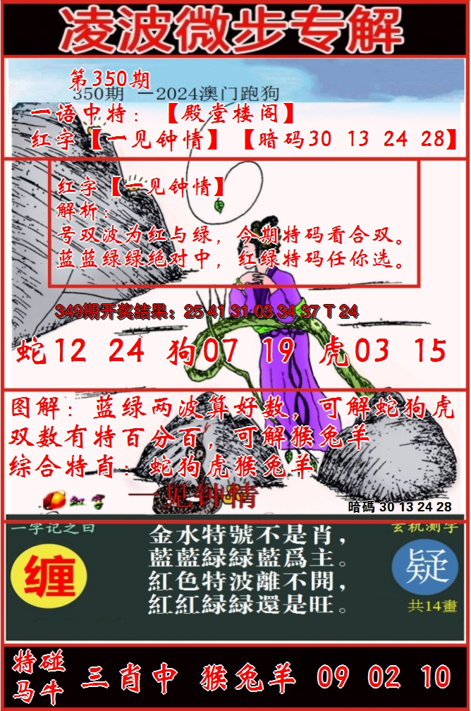 2024350期凌波微步