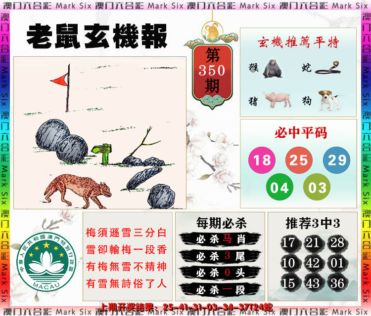 2024350期老鼠玄机报