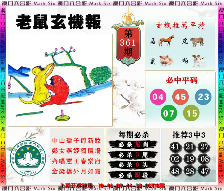 2024361期老鼠玄机报