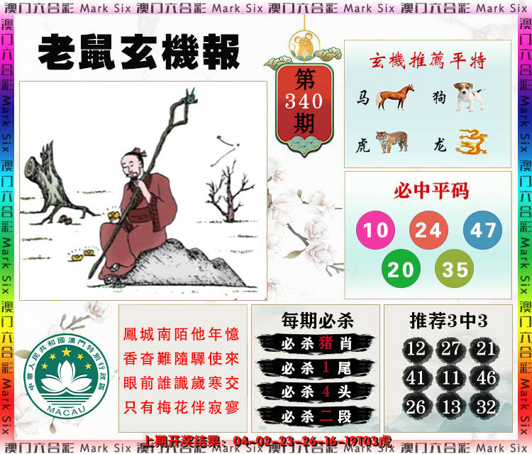 2024340期老鼠玄机报