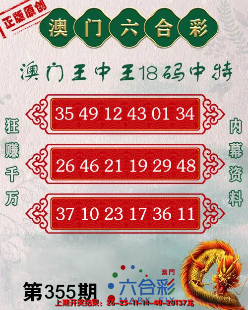 2024355期王中王18码