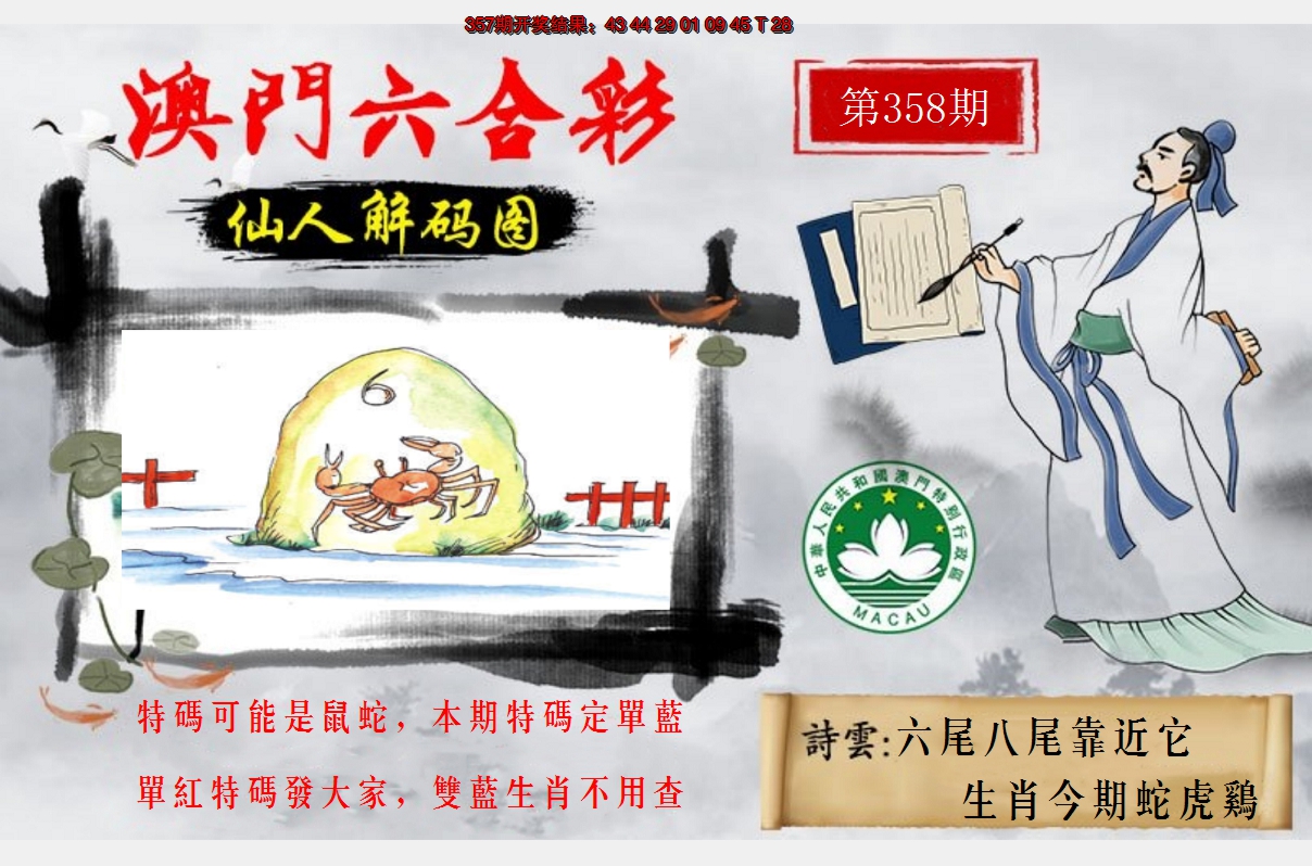 2024358期仙人解码图