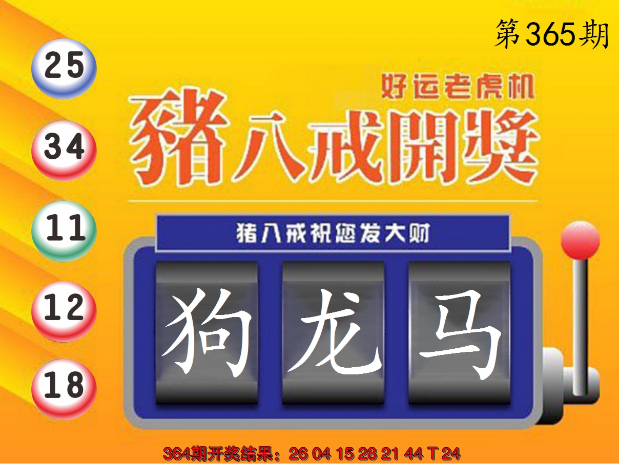 2024365期猪八戒开奖A