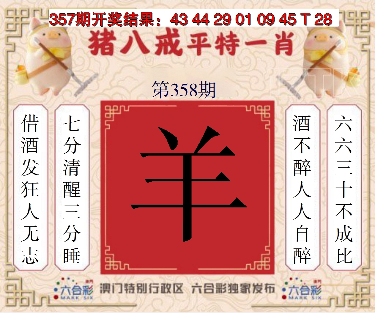 2024358期猪八戒平特一肖