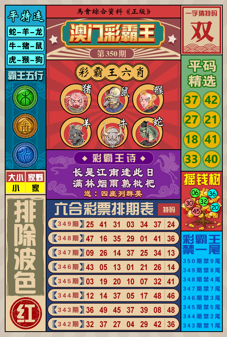 2024350期澳门彩霸王