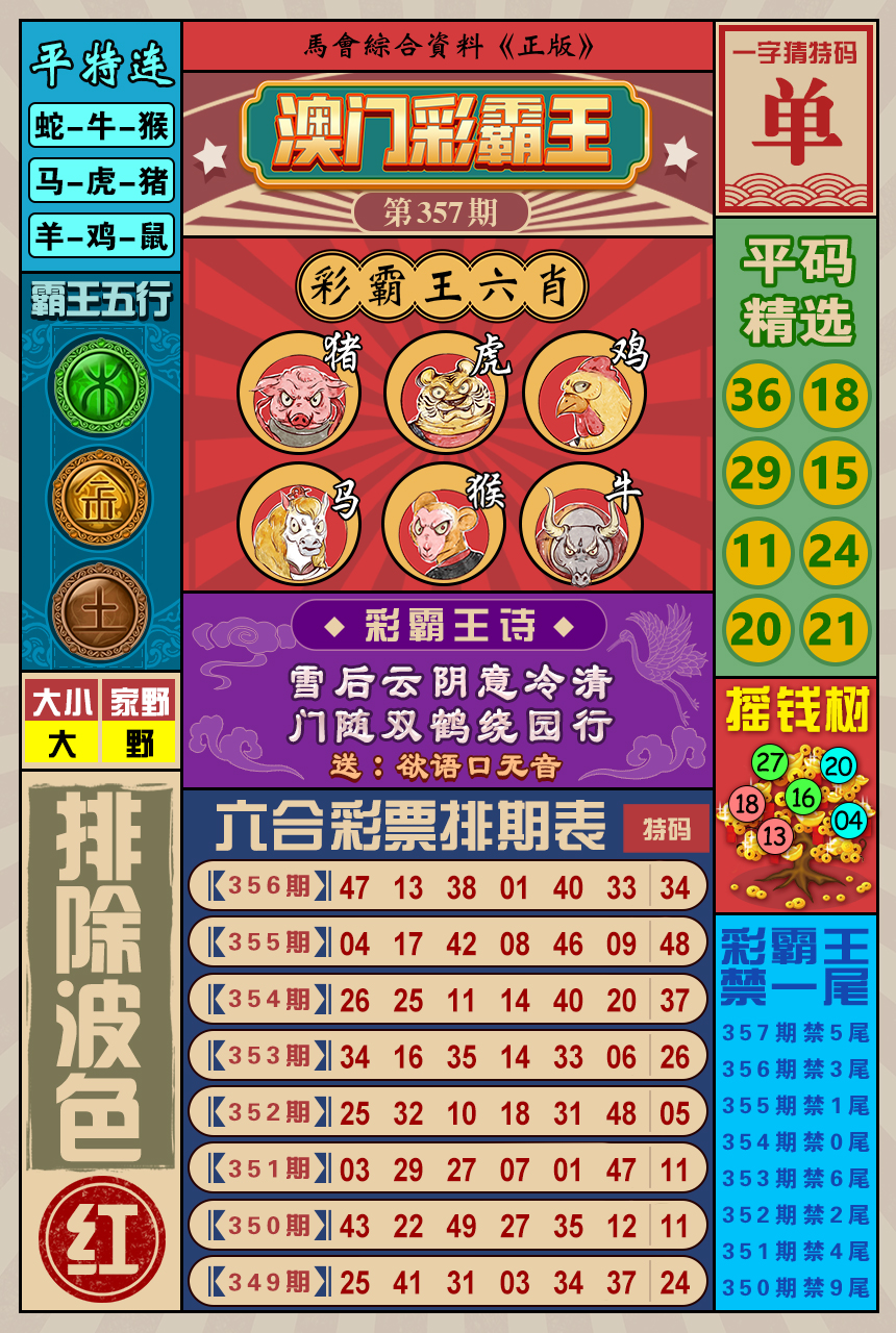 2024357期澳门彩霸王