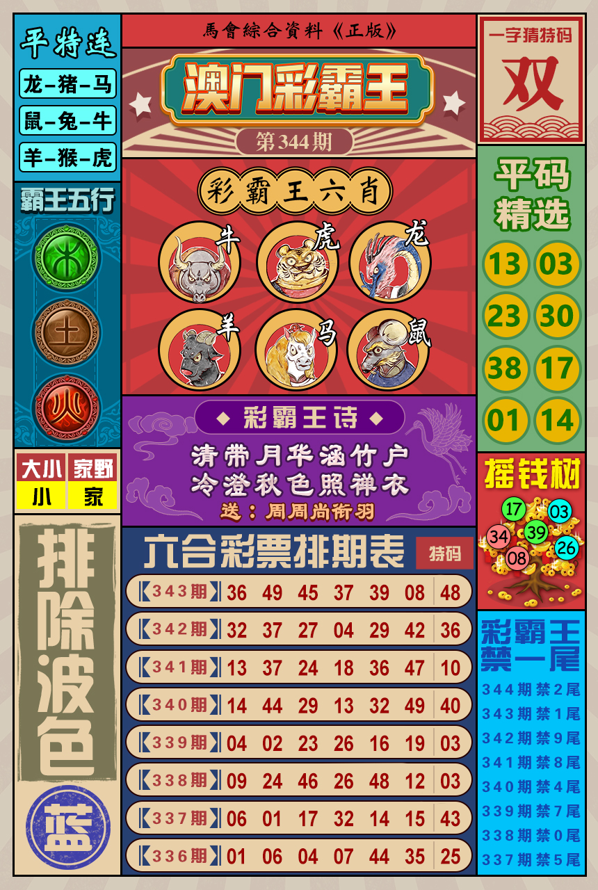 2024344期澳门彩霸王