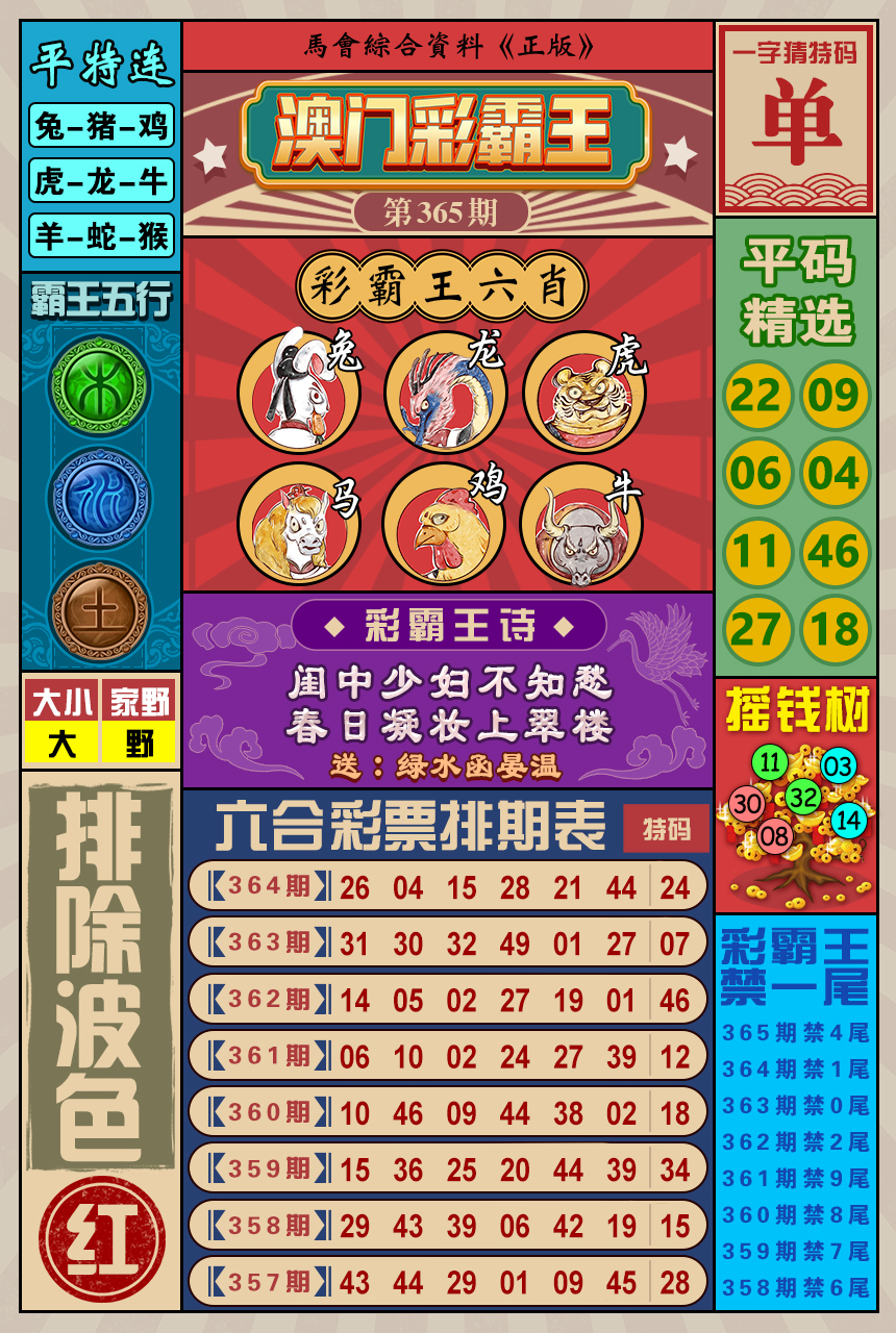 2024365期澳门彩霸王
