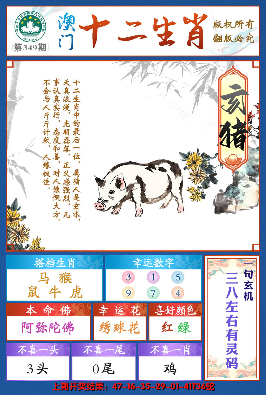 2024349期十二生肖