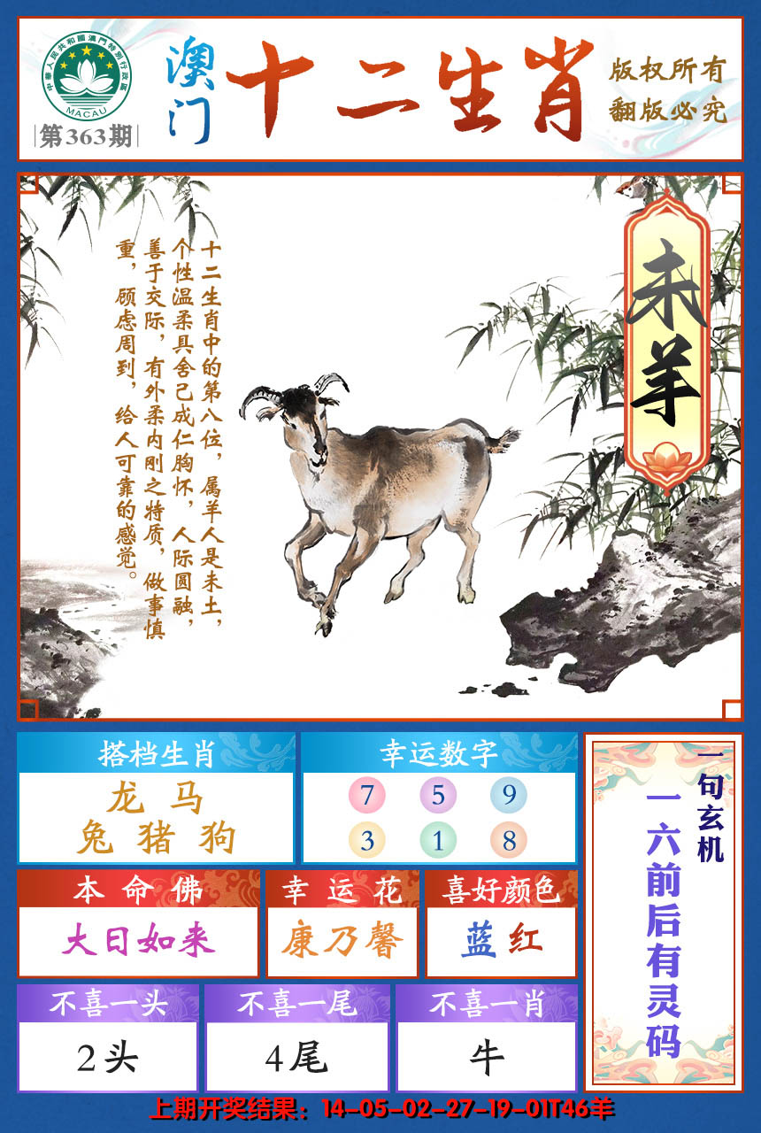 2024363期十二生肖