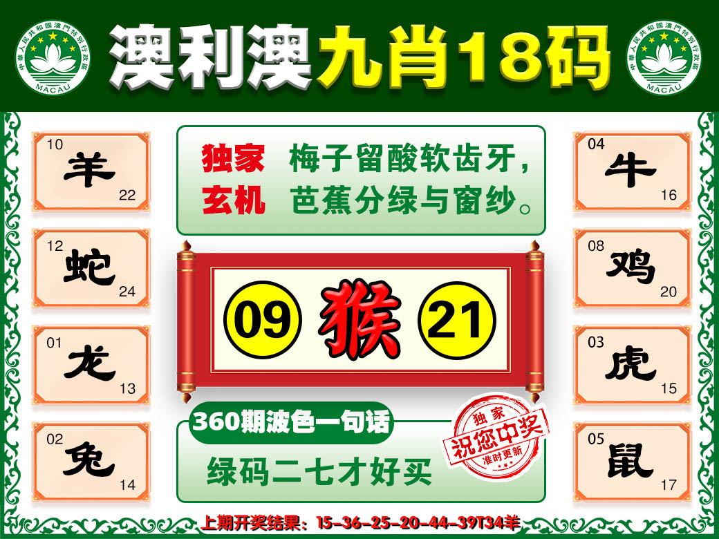 2024360期澳利澳九肖