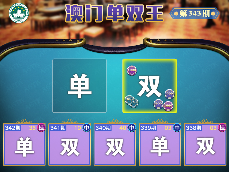 2024343期澳门单双王