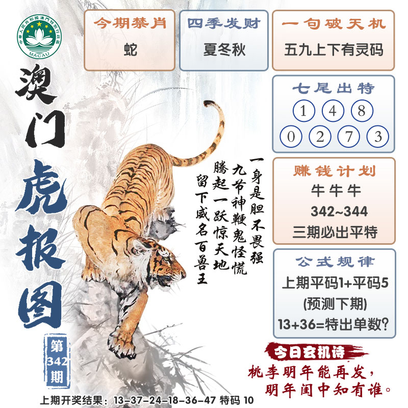 2024342期澳门虎报图