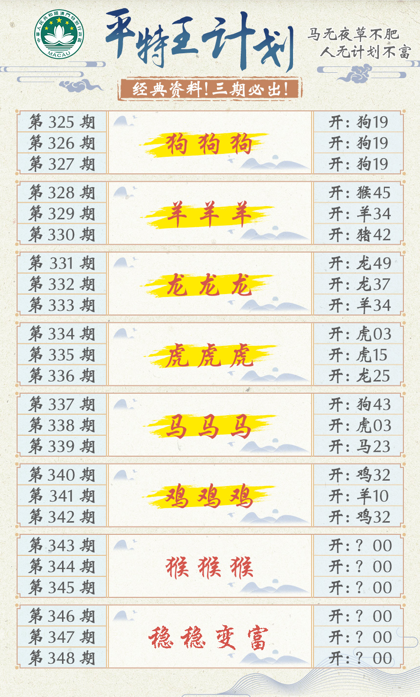 2024343期平特王计划