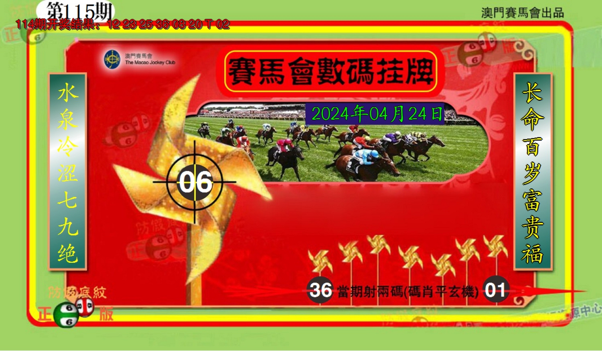 2024115期澳门数码挂牌