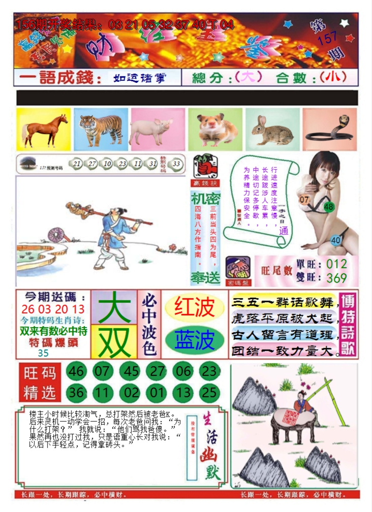 2024157期澳门财经宝鉴