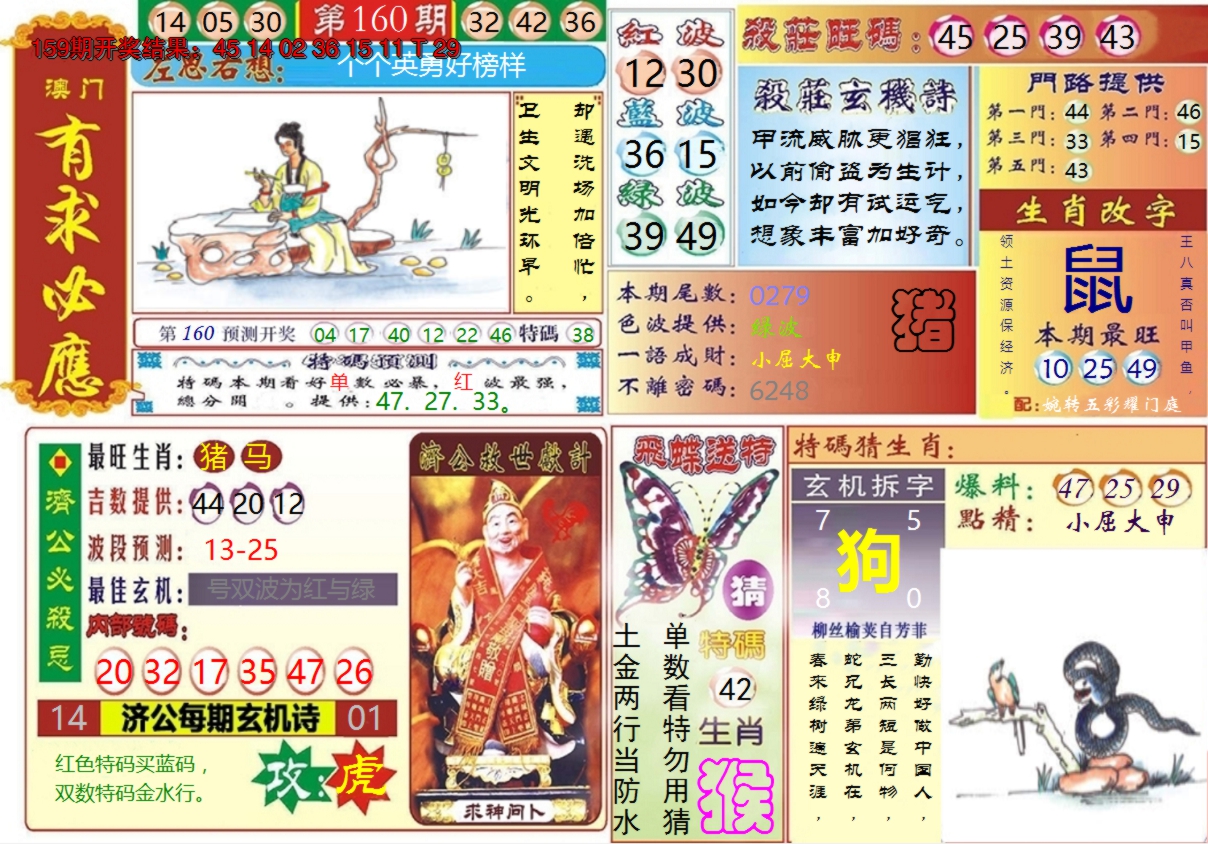 2024160期澳门有求必应