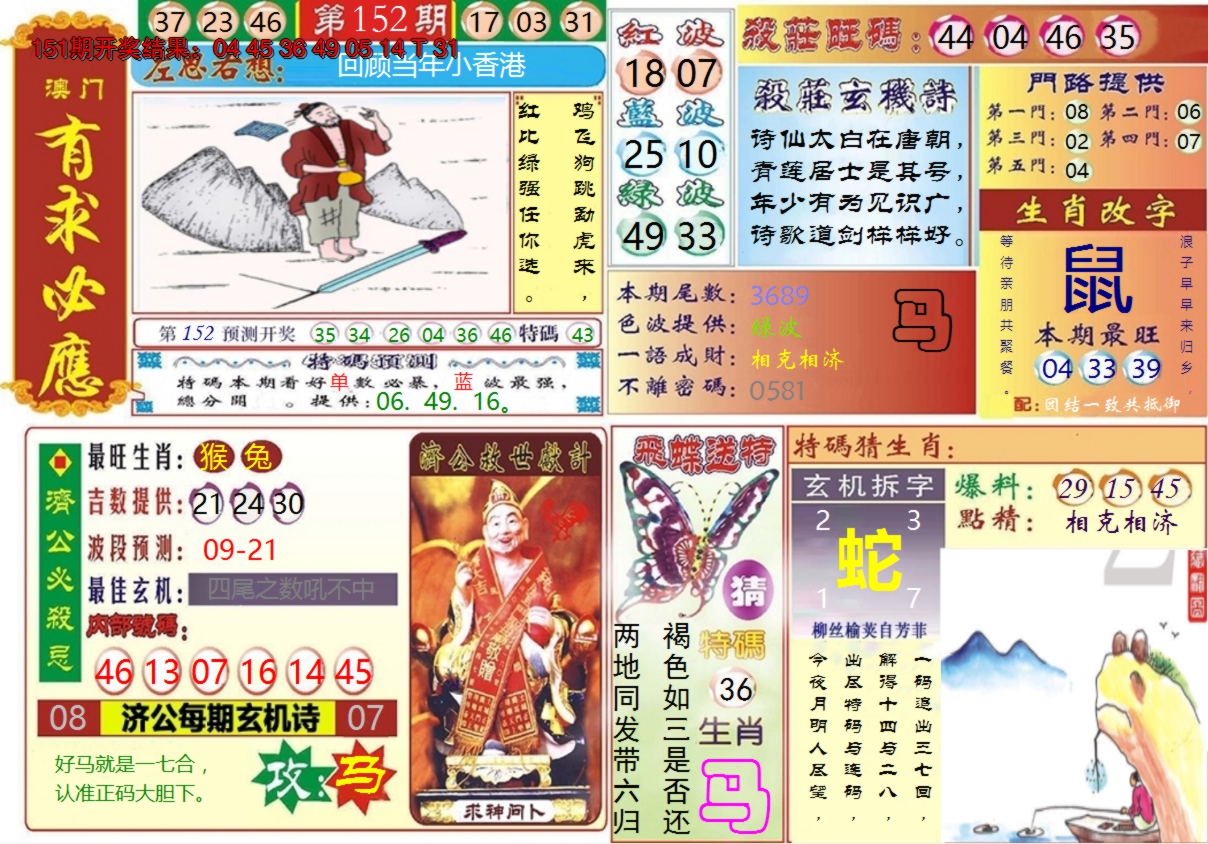 2024152期澳门有求必应
