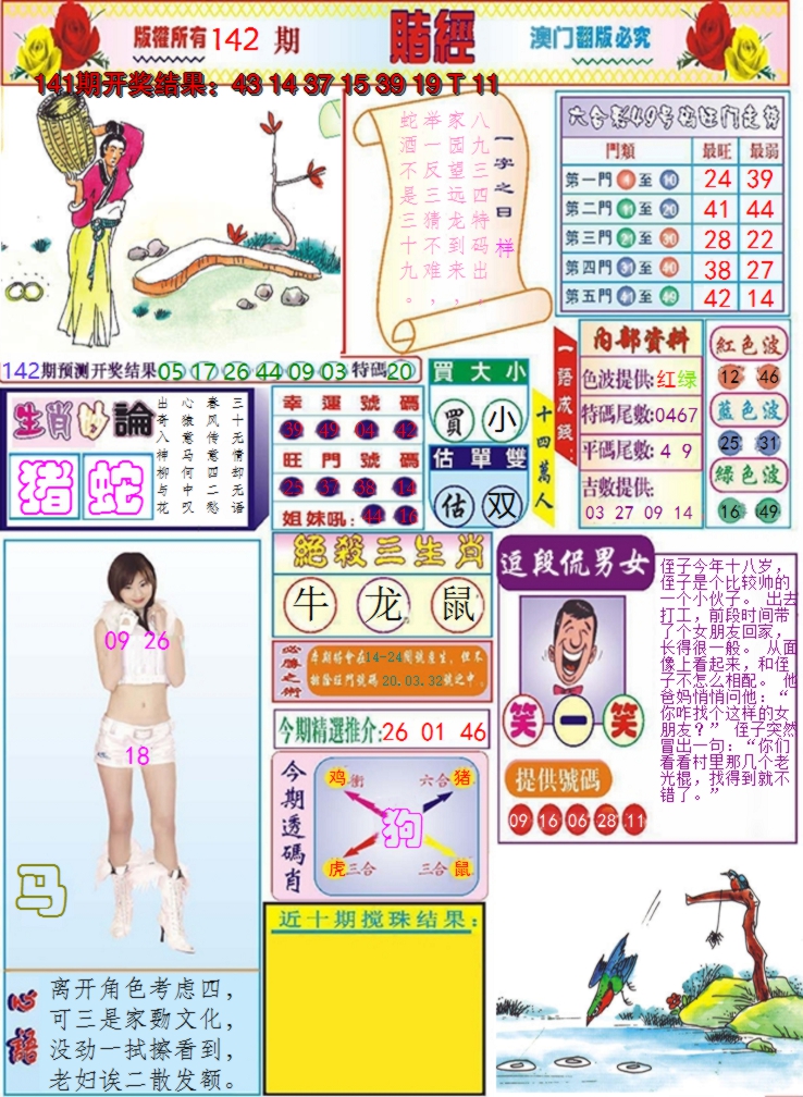 2024142期澳门赌经