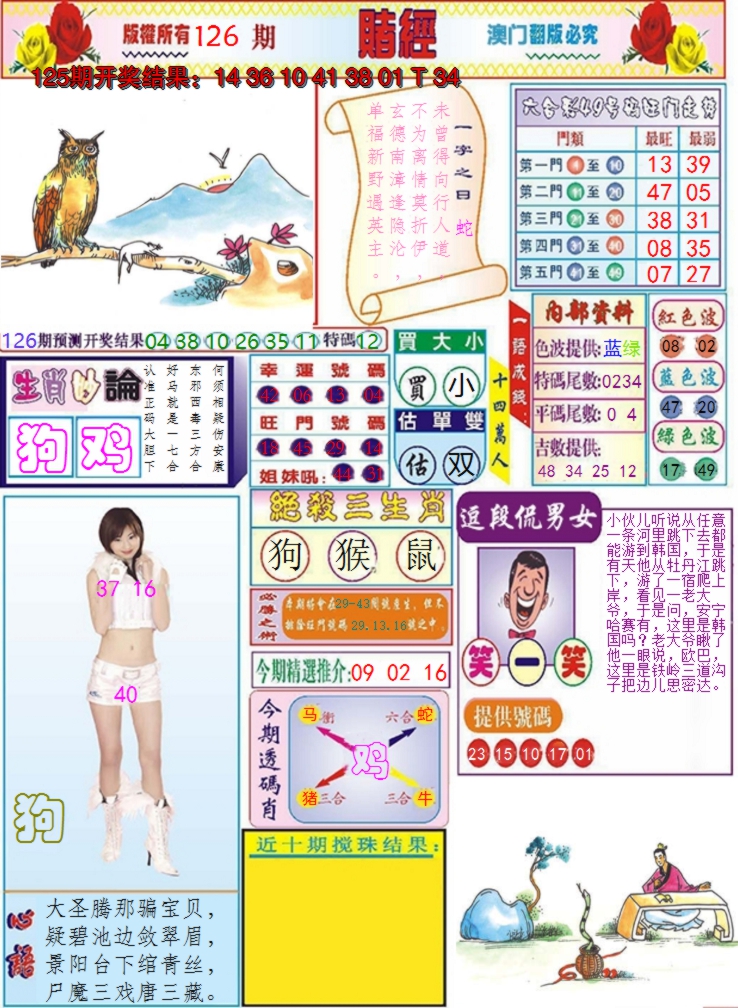 2024126期澳门赌经