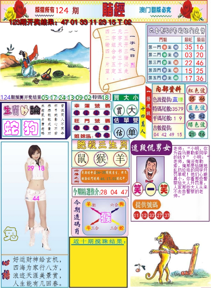 2024124期澳门赌经