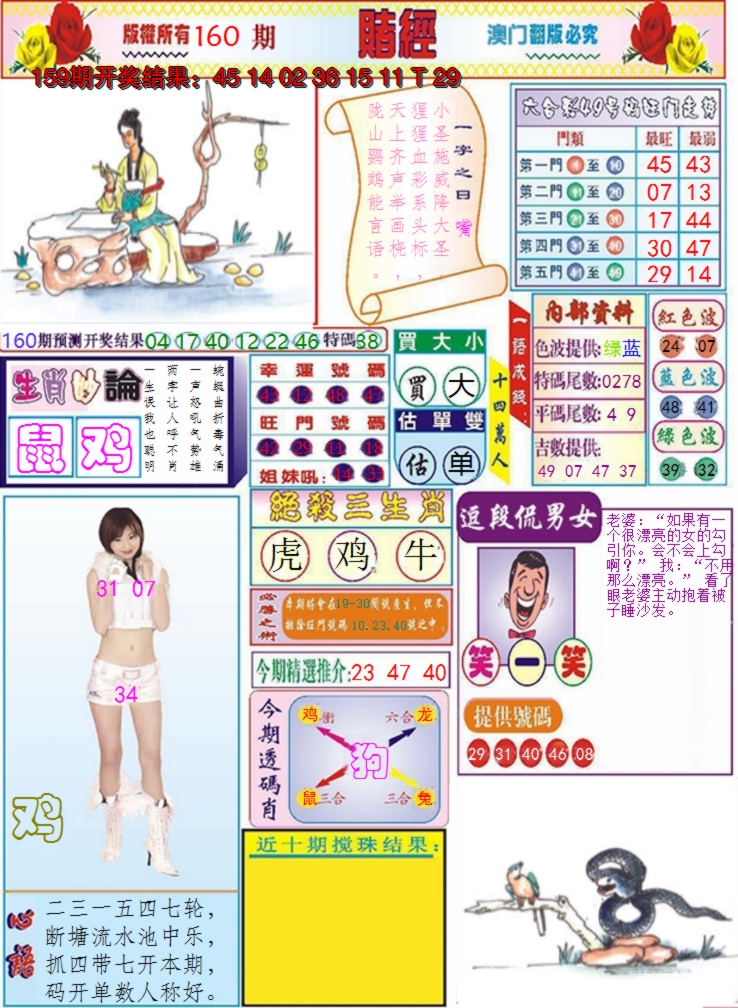 2024160期澳门赌经