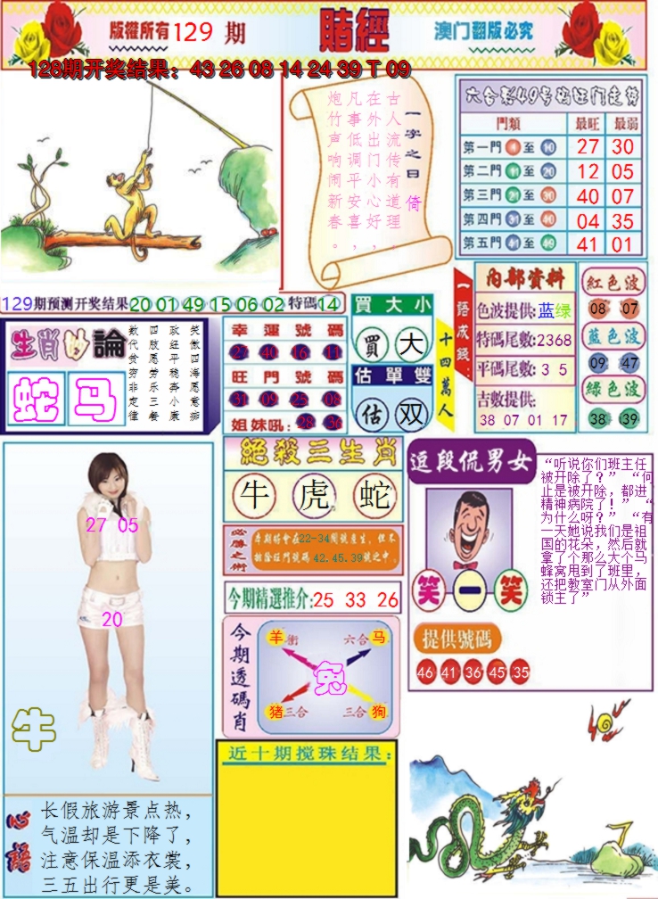 2024129期澳门赌经