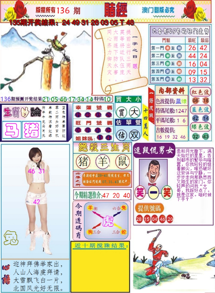 2024136期澳门赌经