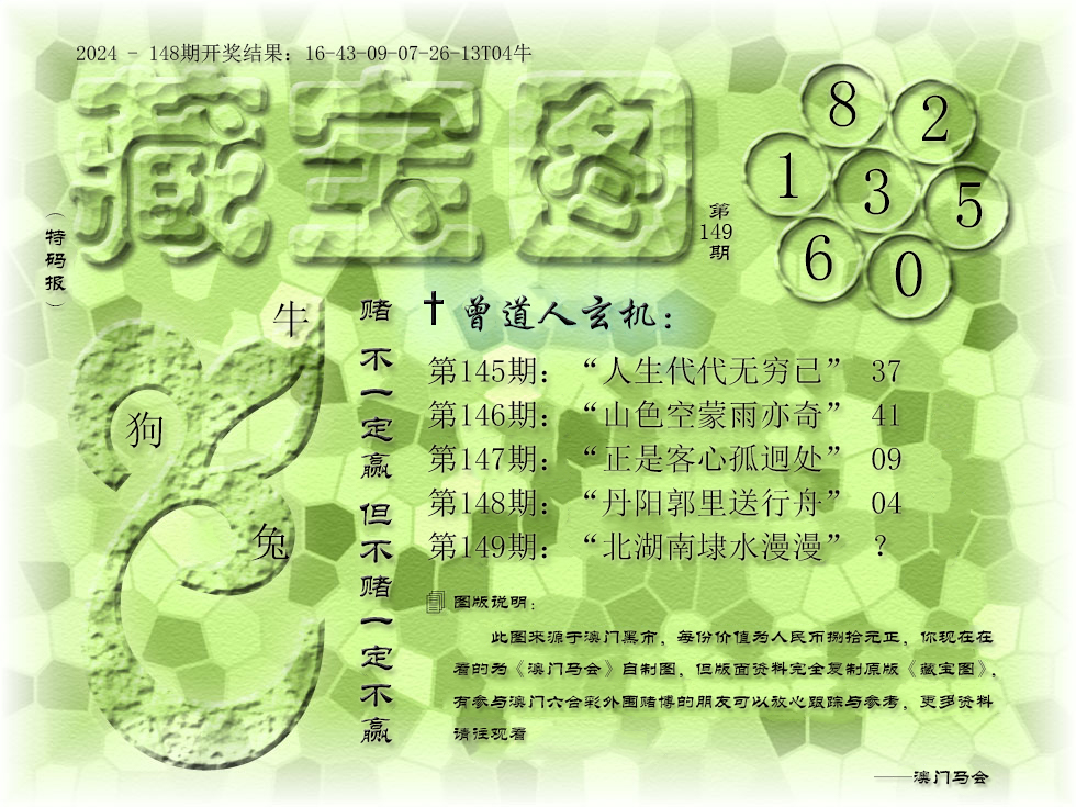 2024149期《藏宝图》
