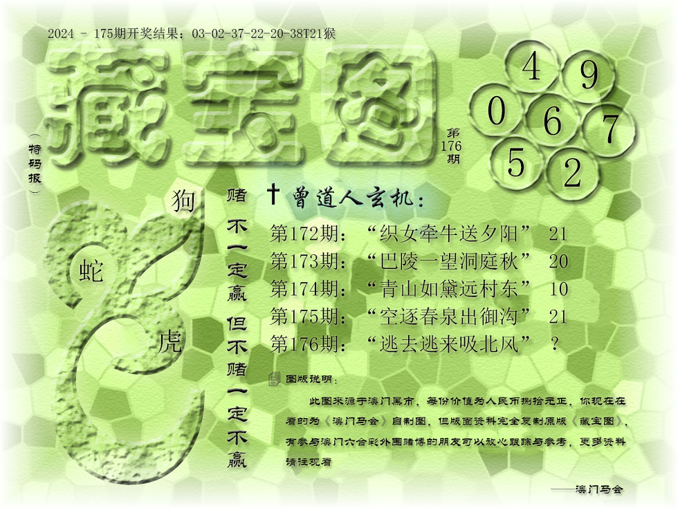 2024176期《藏宝图》