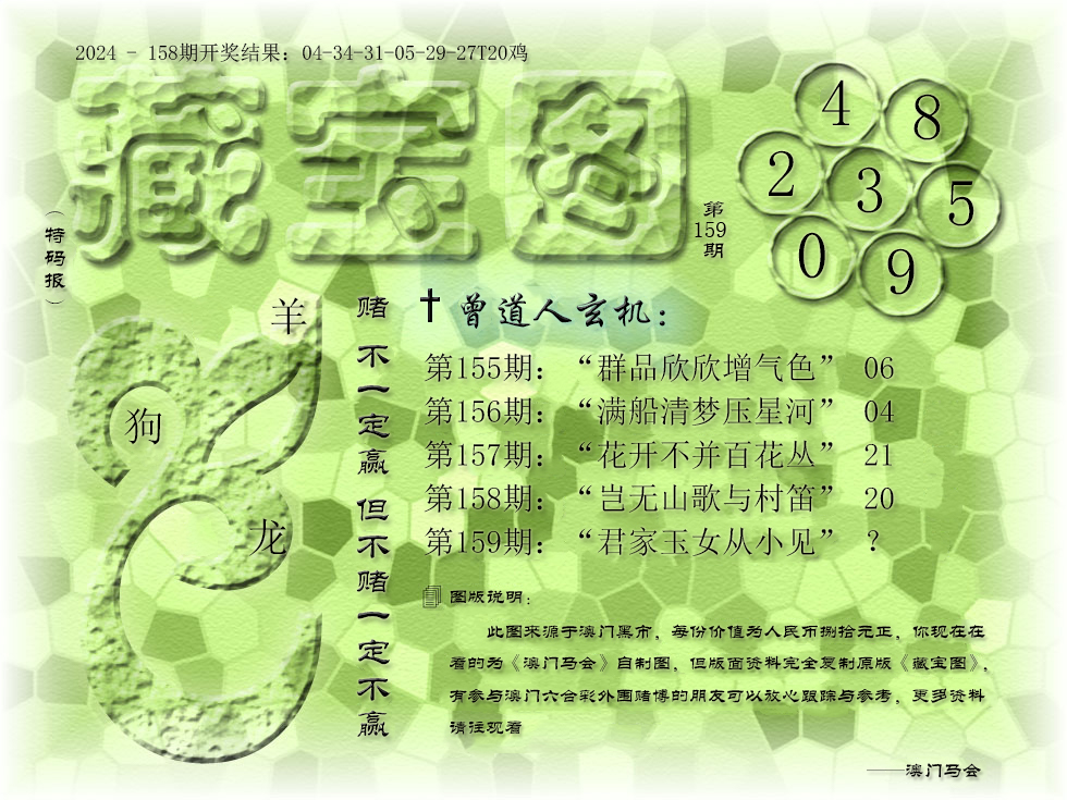 2024159期《藏宝图》