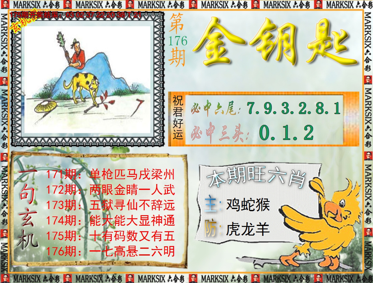 2024176期《澳门金钥匙》