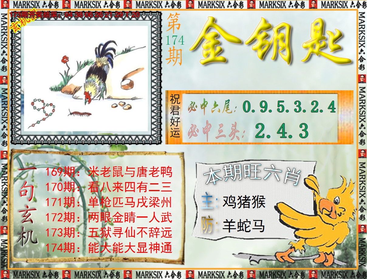 2024174期《澳门金钥匙》