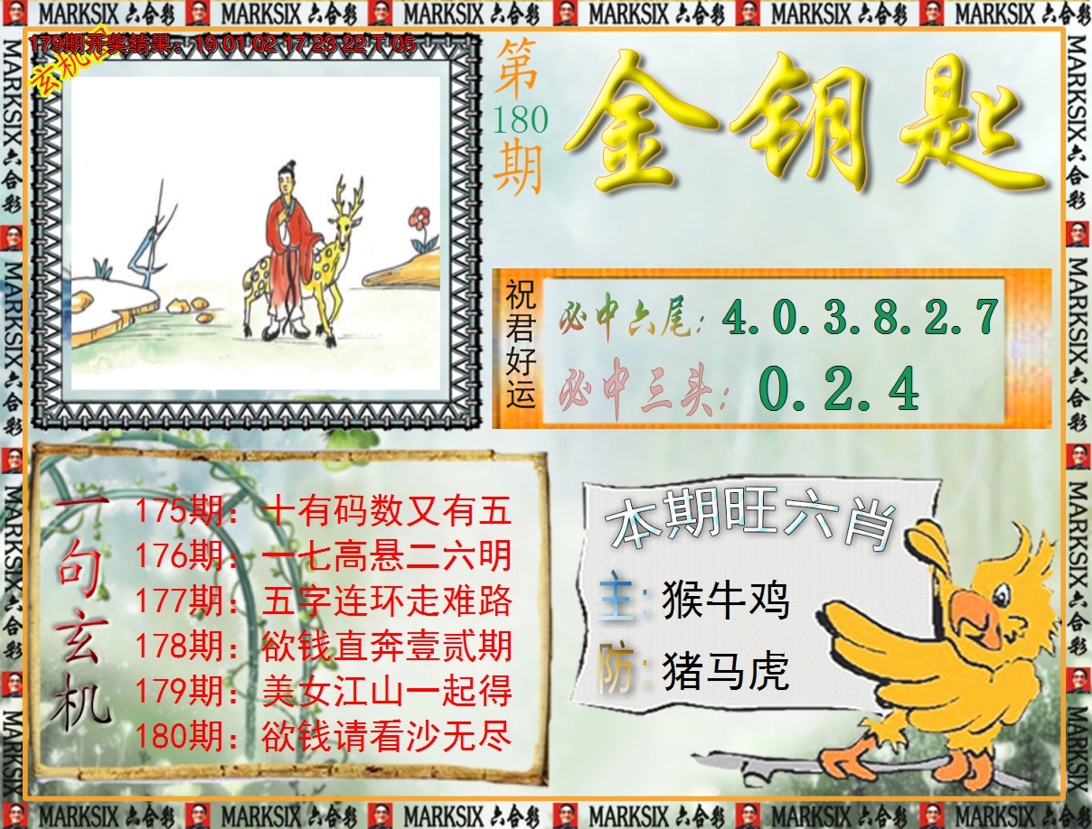 2024180期《澳门金钥匙》