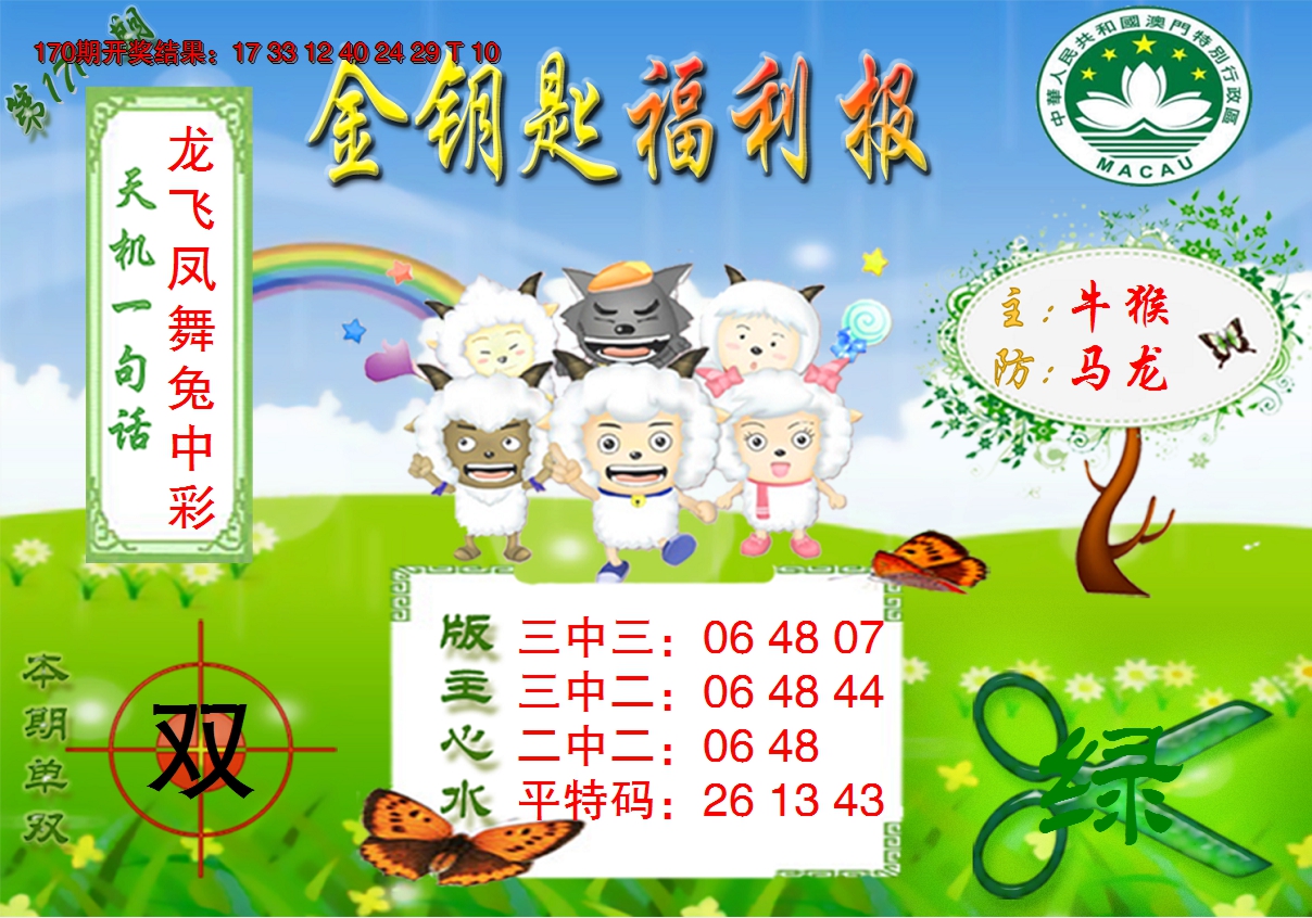 2024171期《金钥匙福利》