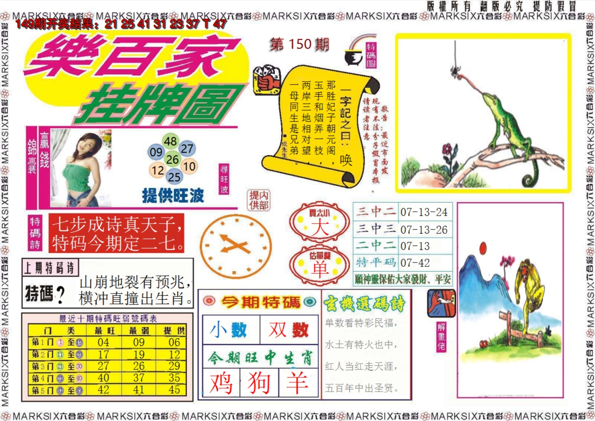 2024150期乐百家挂牌图
