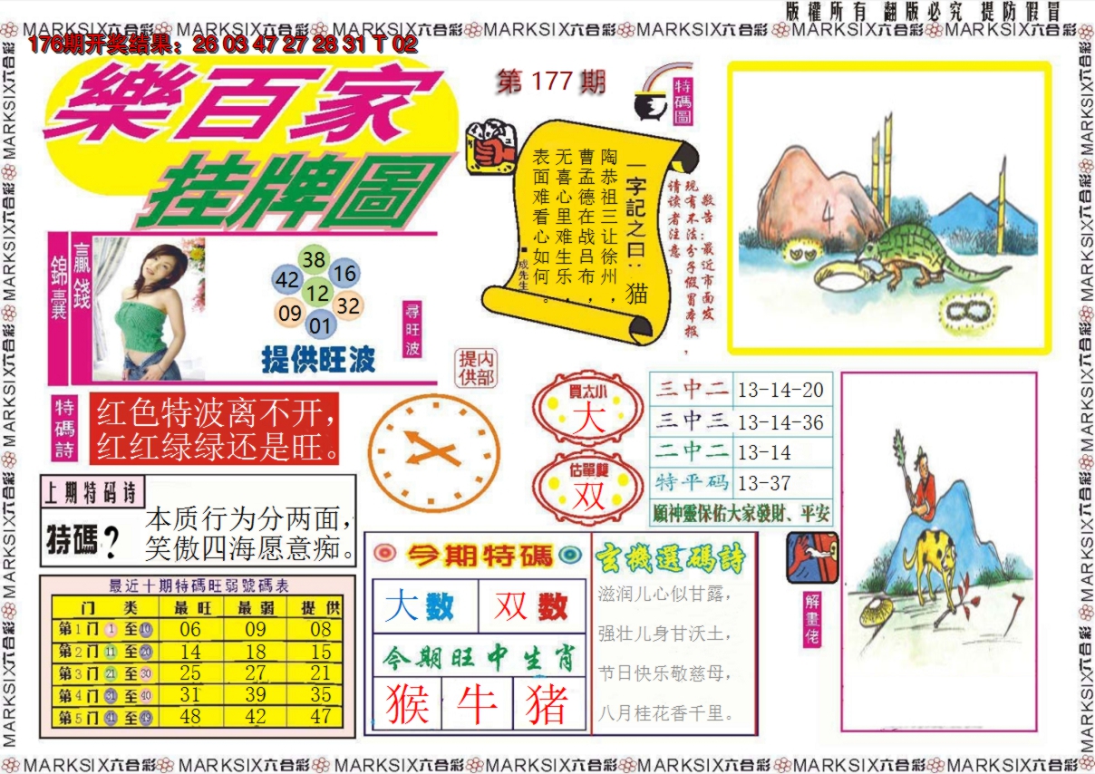 2024177期乐百家挂牌图