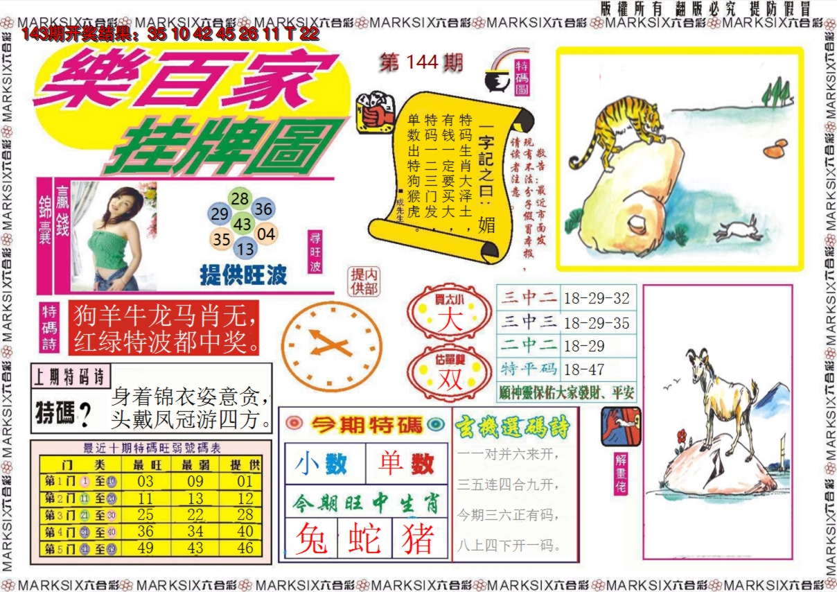 2024144期乐百家挂牌图