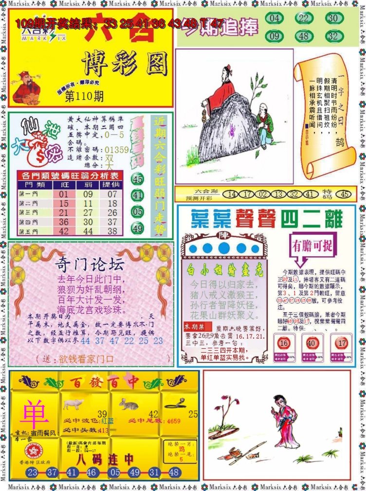 2024110期六合博彩图