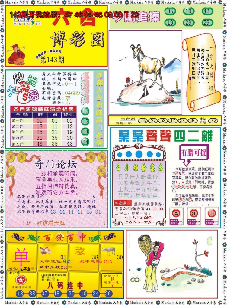 2024143期六合博彩图