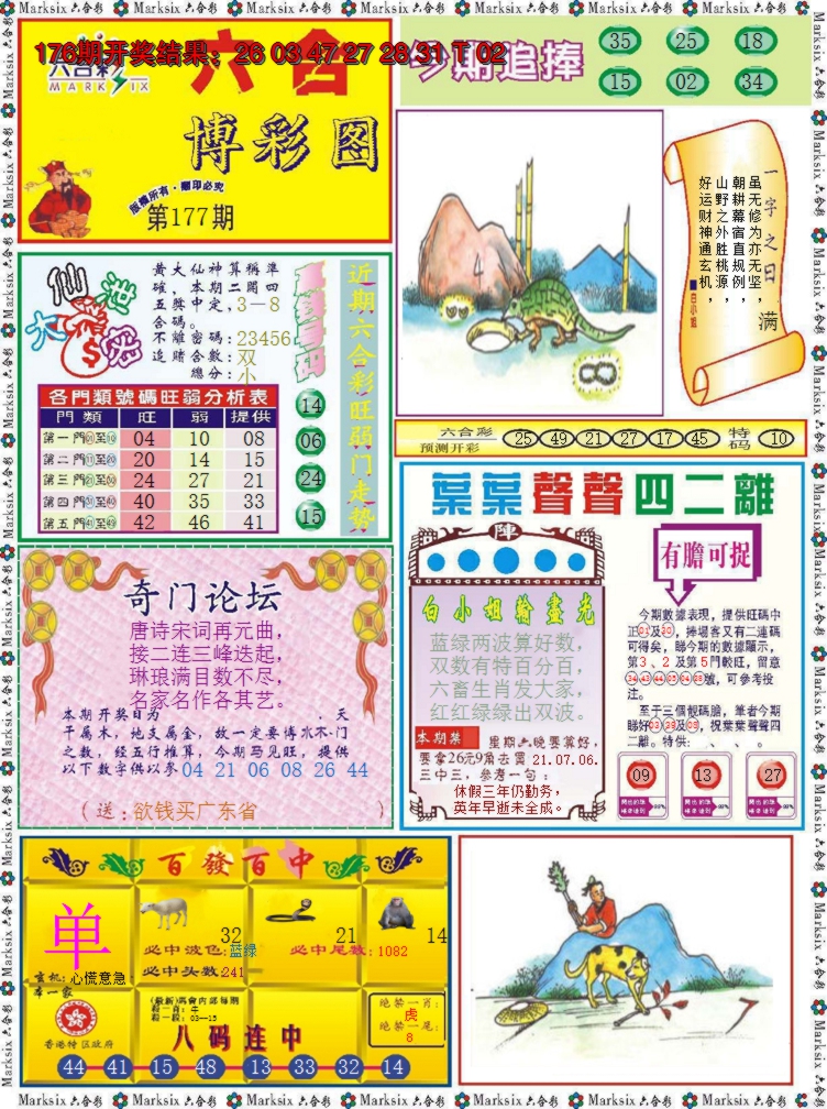 2024177期六合博彩图
