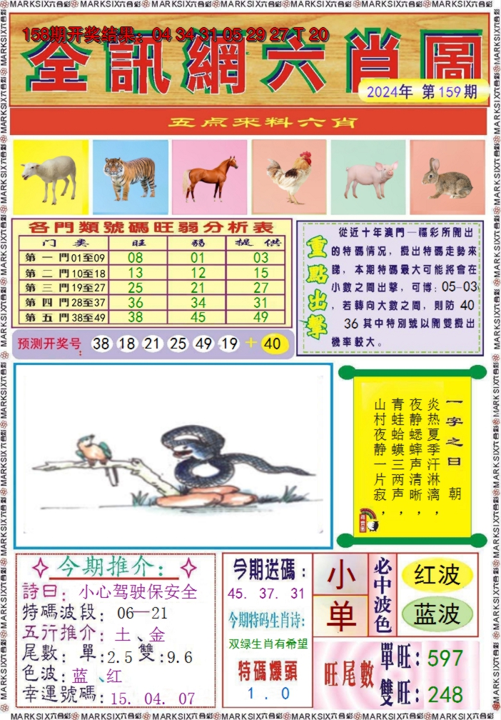 2024159期全讯网六肖图