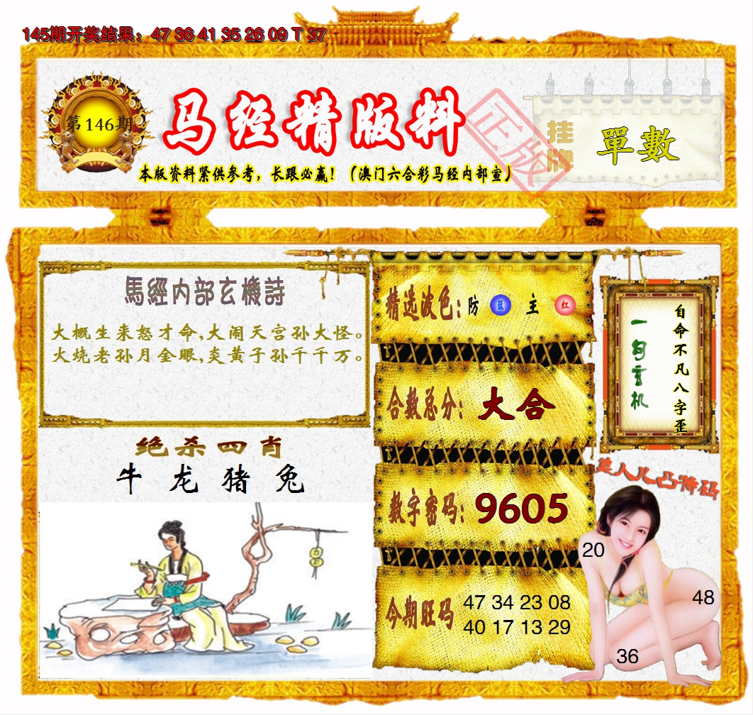2024146期马经精版料