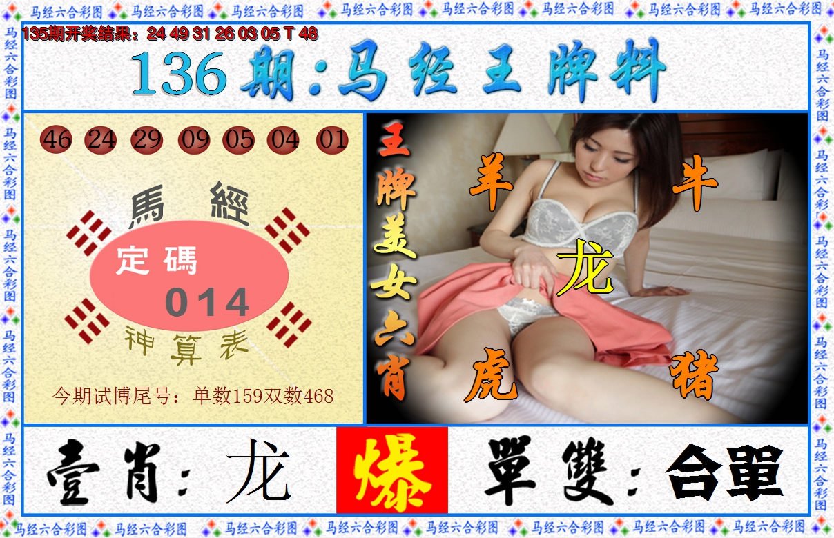 2024136期澳门王牌料