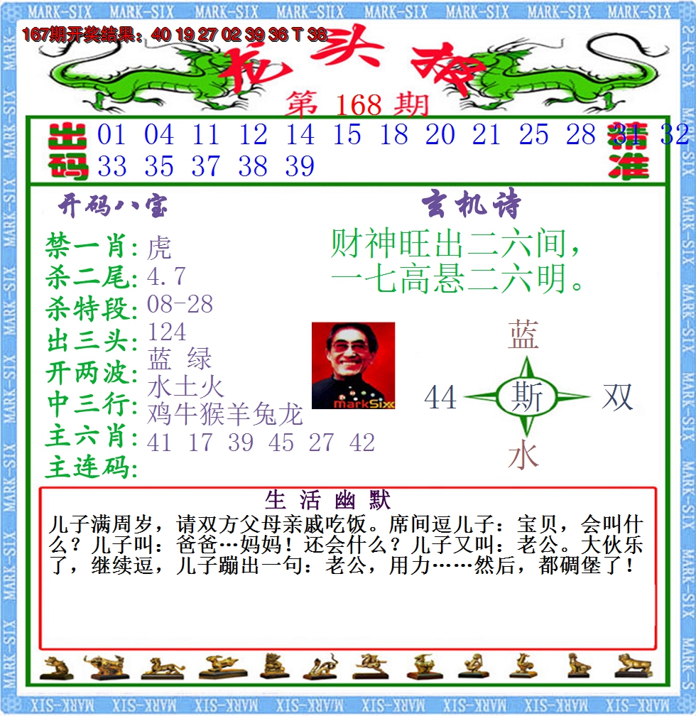 2024168期澳门龙头报