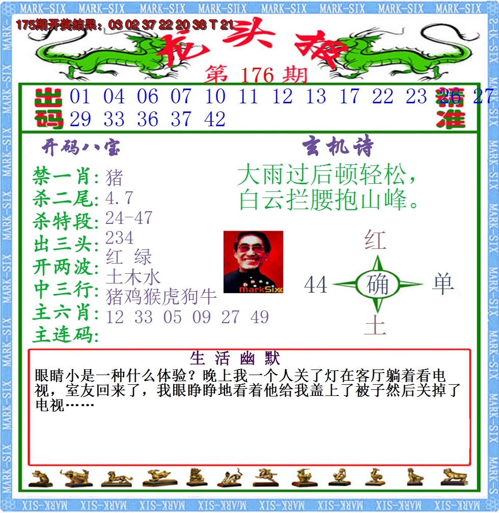 2024176期澳门龙头报