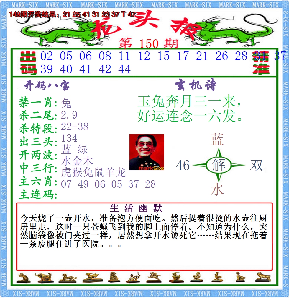 2024150期澳门龙头报