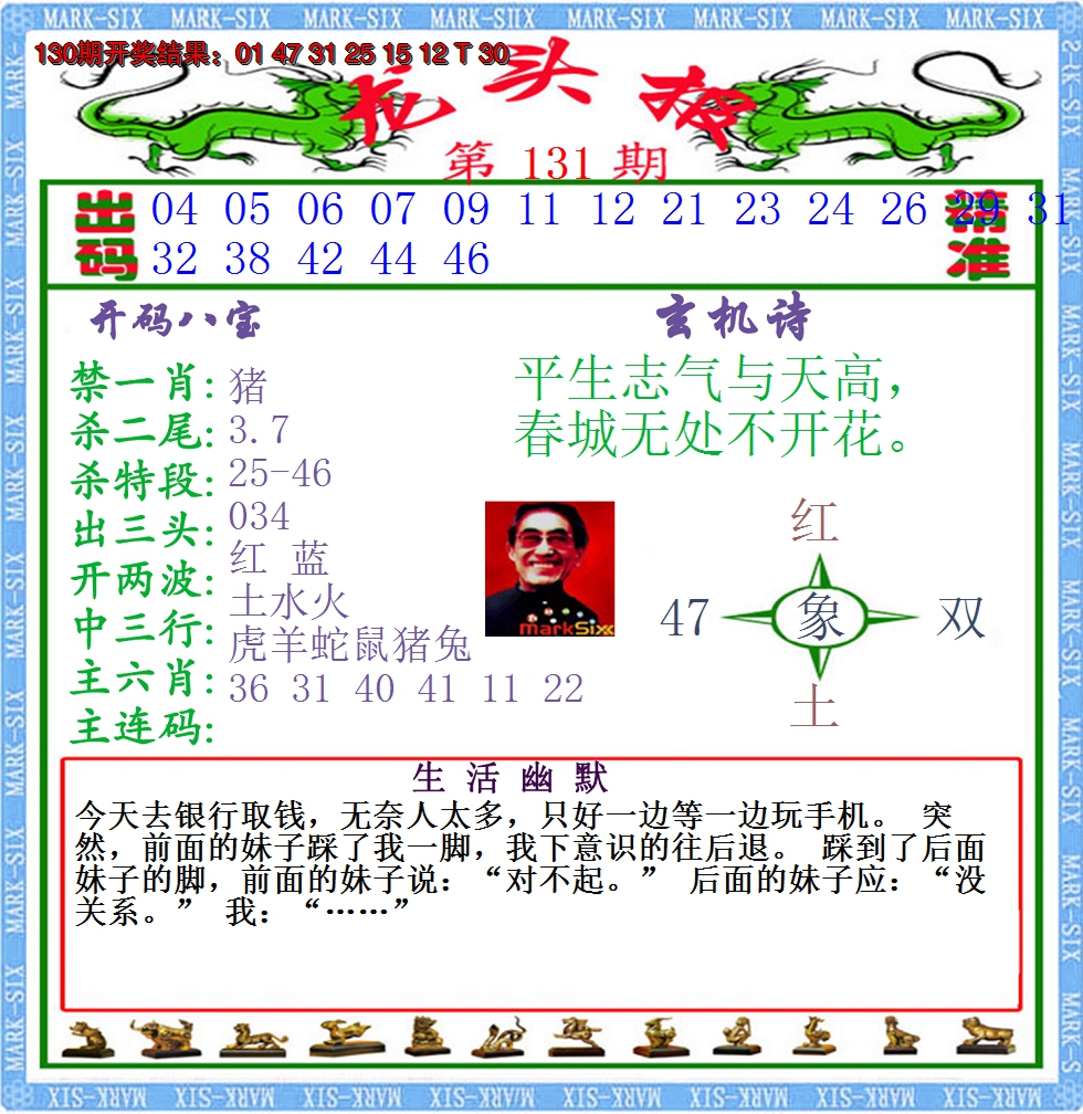 2024131期澳门龙头报