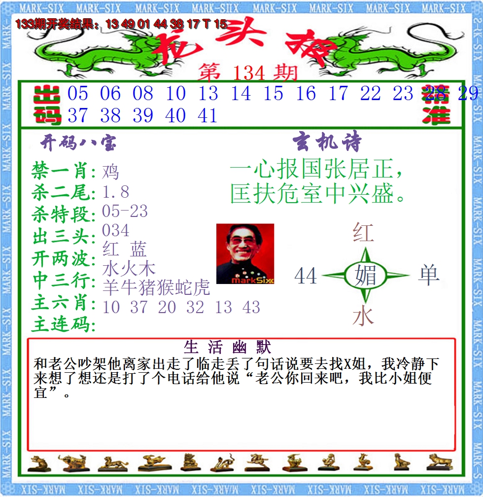 2024134期澳门龙头报
