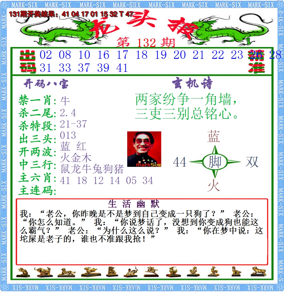 2024132期澳门龙头报